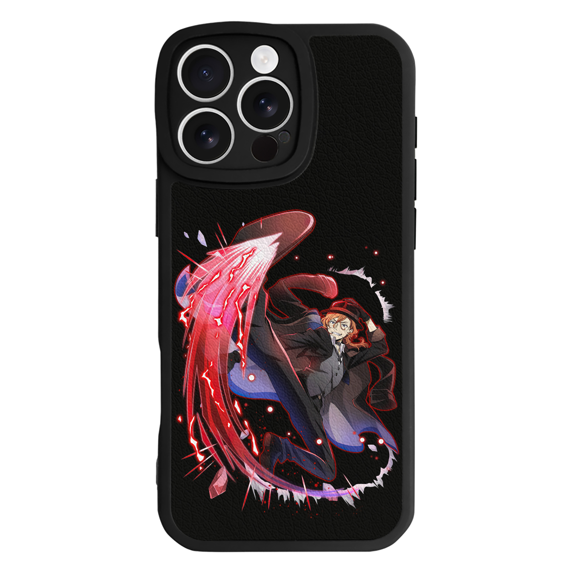 （画像用） 文豪ストレイドッグス Bungo Stray Dogs 【iPhone 16シリーズ対応】シリコンスマホケース（レザー調） 材質：シリコン